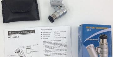 Lomme-mikroskop med led
