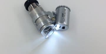Lomme-mikroskop med led